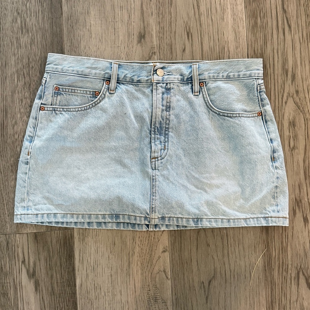 Denim Forum Skirt - 90s Ricci Skirt - Size 31